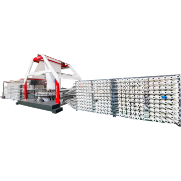 Grand métier à tisser circulaire à huit navettes